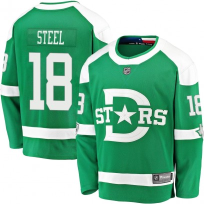 Men's Breakaway Dallas Stars Sam Steel Fanatics Branded 2020 Winter Classic Player Jersey - Green