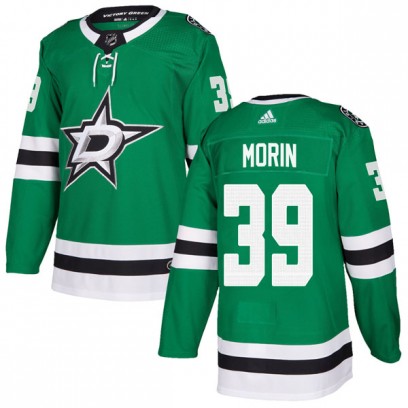 Youth Authentic Dallas Stars Travis Morin Adidas Home Jersey - Green