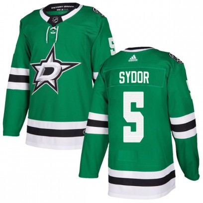 Youth Authentic Dallas Stars Darryl Sydor Adidas Home Jersey - Green