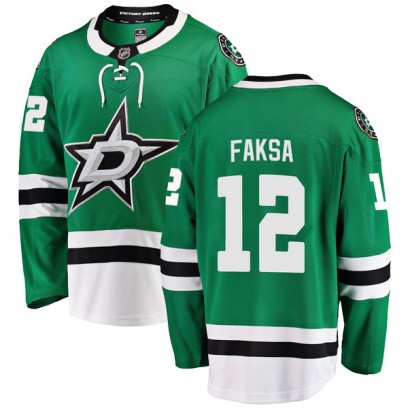 Men's Breakaway Dallas Stars Radek Faksa Fanatics Branded Home Jersey - Green