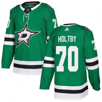 Men's Authentic Dallas Stars Braden Holtby Adidas Home Jersey - Green