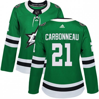 Women's Authentic Dallas Stars Guy Carbonneau Adidas Home Jersey - Green