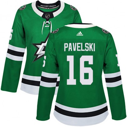Women's Authentic Dallas Stars Joe Pavelski Adidas Home Jersey - Green