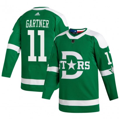 Youth Authentic Dallas Stars Mike Gartner Adidas 2020 Winter Classic Jersey - Green