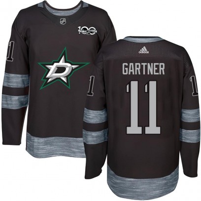 Youth Authentic Dallas Stars Mike Gartner 1917-2017 100th Anniversary Jersey - Black