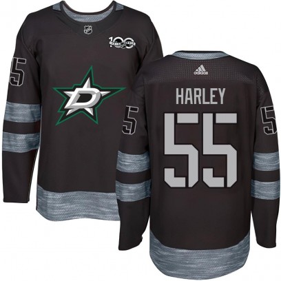Youth Authentic Dallas Stars Thomas Harley 1917-2017 100th Anniversary Jersey - Black