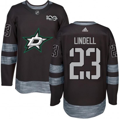 Youth Authentic Dallas Stars Esa Lindell 1917-2017 100th Anniversary Jersey - Black