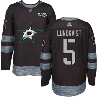 Youth Authentic Dallas Stars Nils Lundkvist 1917-2017 100th Anniversary Jersey - Black