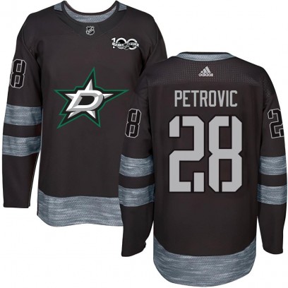 Youth Authentic Dallas Stars Alexander Petrovic 1917-2017 100th Anniversary Jersey - Black