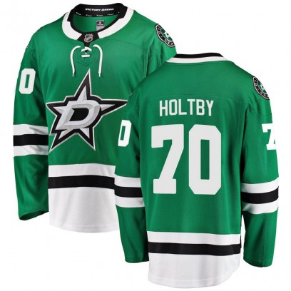 Youth Breakaway Dallas Stars Braden Holtby Fanatics Branded Home Jersey - Green