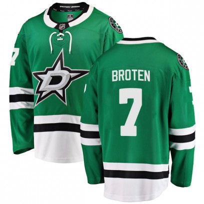 Men's Breakaway Dallas Stars Neal Broten Fanatics Branded Home Jersey - Green