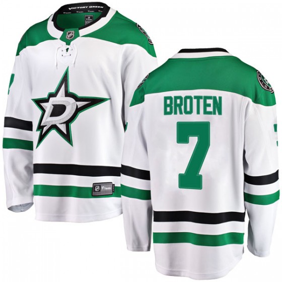 Youth Breakaway Dallas Stars Neal Broten Fanatics Branded Away Jersey - White