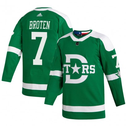 Youth Authentic Dallas Stars Neal Broten Adidas 2020 Winter Classic Jersey - Green