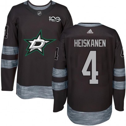 Men's Authentic Dallas Stars Miro Heiskanen 1917-2017 100th Anniversary Jersey - Black