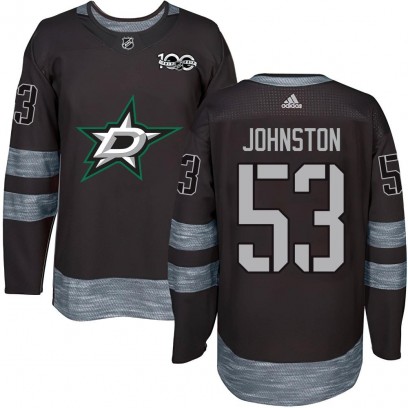 Men's Authentic Dallas Stars Wyatt Johnston 1917-2017 100th Anniversary Jersey - Black