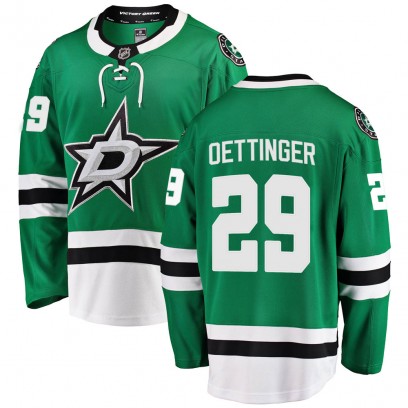 Youth Breakaway Dallas Stars Jake Oettinger Fanatics Branded ized Home Jersey - Green