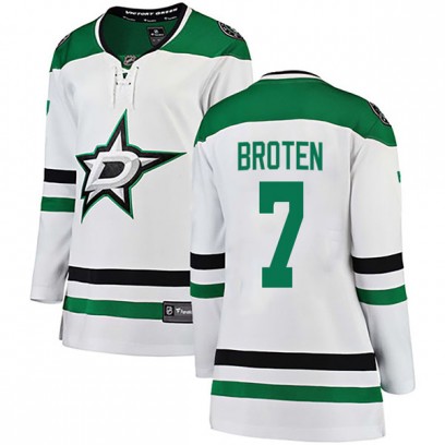 Women's Breakaway Dallas Stars Neal Broten Fanatics Branded Away Jersey - White